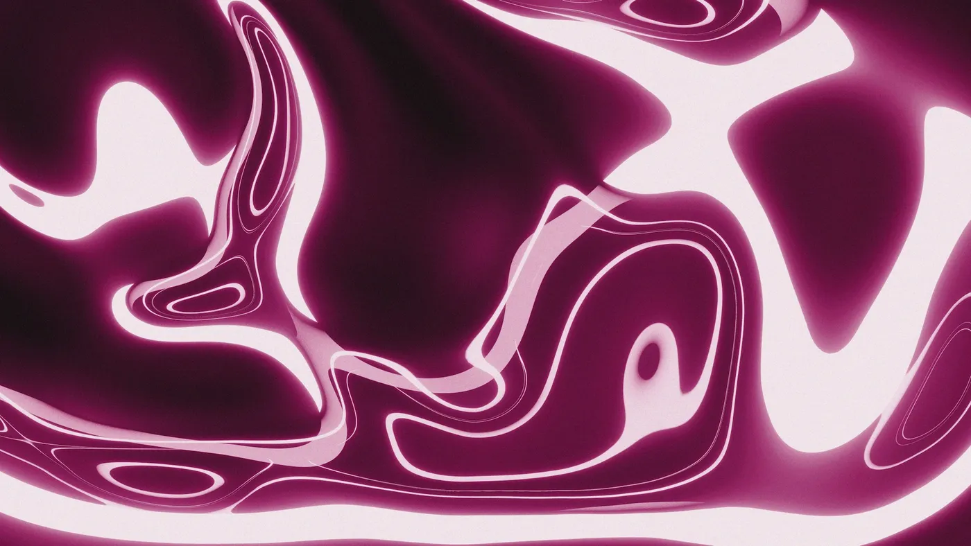 Ein violett-weißer Wirbel